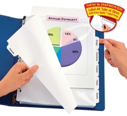 Avery Dividers A4 L7455-12 Indexmaker Punched 12TAB (Each)