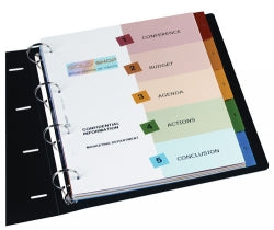 Avery Dividers A4 L7411-6 PP Readyindex 1-6