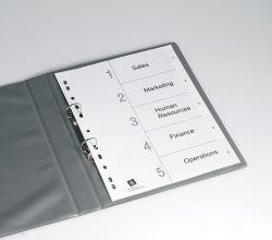 Avery Dividers A4 L7411-5M PP White Printed 1-5