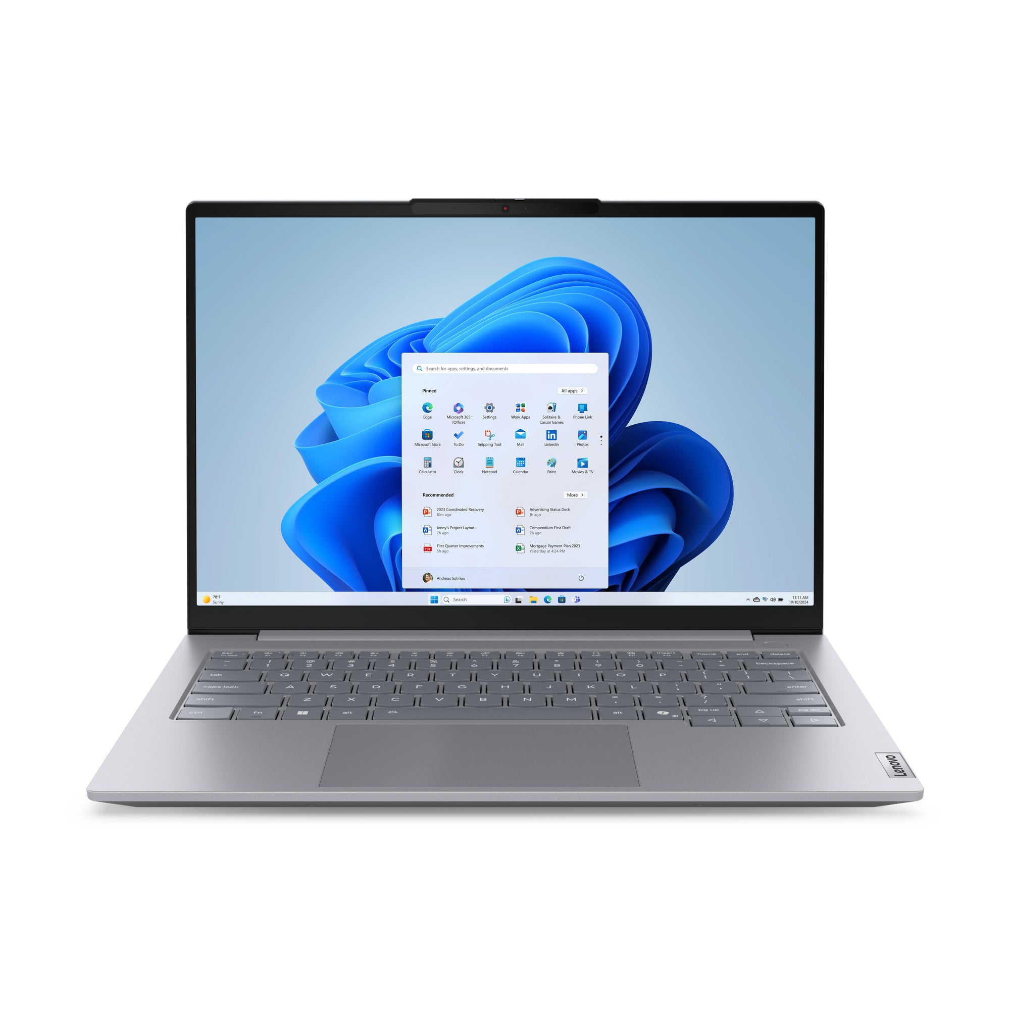 Lenovo ThinkBook 14 G8 IAL Intel Core Ultra 5 225U Laptop 35.6 cm (14") WUXGA 16 GB DDR5-SDRAM 512 GB SSD Wi-Fi 6E (802.11ax) Windows 11 Pro Italian Grey