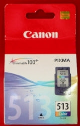 Canon Inkjet Cartridge CL513 Tri Col H/Y Suit Mp 240/ MP270 / 480 (Each)