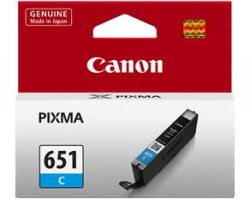 Canon Inkjet Cartridge CLI651 Cyan (Each)