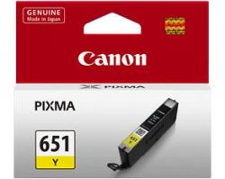 Canon Inkjet Cartridge CLI651 Yellow (Each)