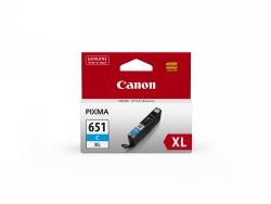 Canon Inkjet Cartridge CLI651CxL Cyan (Each)
