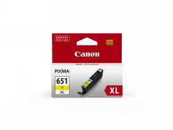 Canon Inkjet Cartridge CLI651YxL Yellow (Each)