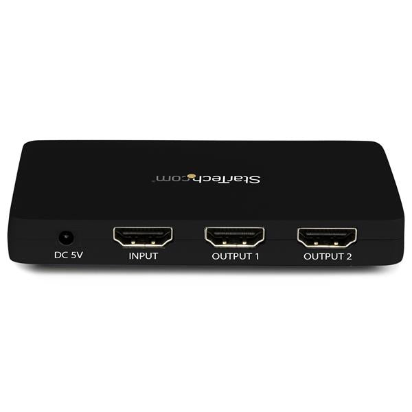 StarTech.com 4K HDMI 2-Port Video Splitter Ã¢â‚¬â€œ 1x2 HDMI Splitter w/ Solid Aluminum Housing Ã¢â‚¬â€œ 4K 30Hz