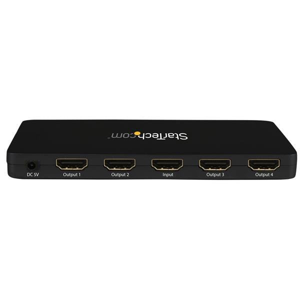 StarTech.com 4K HDMI 4-Port Video Splitter Ã¢â‚¬â€œ 1x4 HDMI Splitter w/ Solid Aluminum Housing Ã¢â‚¬â€œ 4K 30Hz