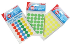 Quikstik Label Quik Stik F/P 14mm Multi Dot (Pack 10)