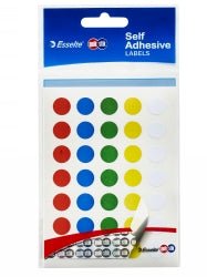 Quikstik Label Quik Stik F/P 11mm Multi Dot (Pack 10)