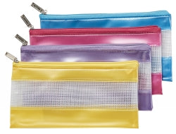 Staedtler Pencil Case Fashion PVC Mesh Zip 228x114 Assorted (Each)