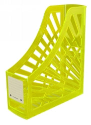 Italplast Magazine Stand Neon Yellow (Each)