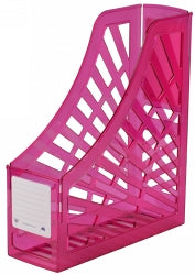 Italplast Magazine Stand Tinted Pink (Each)