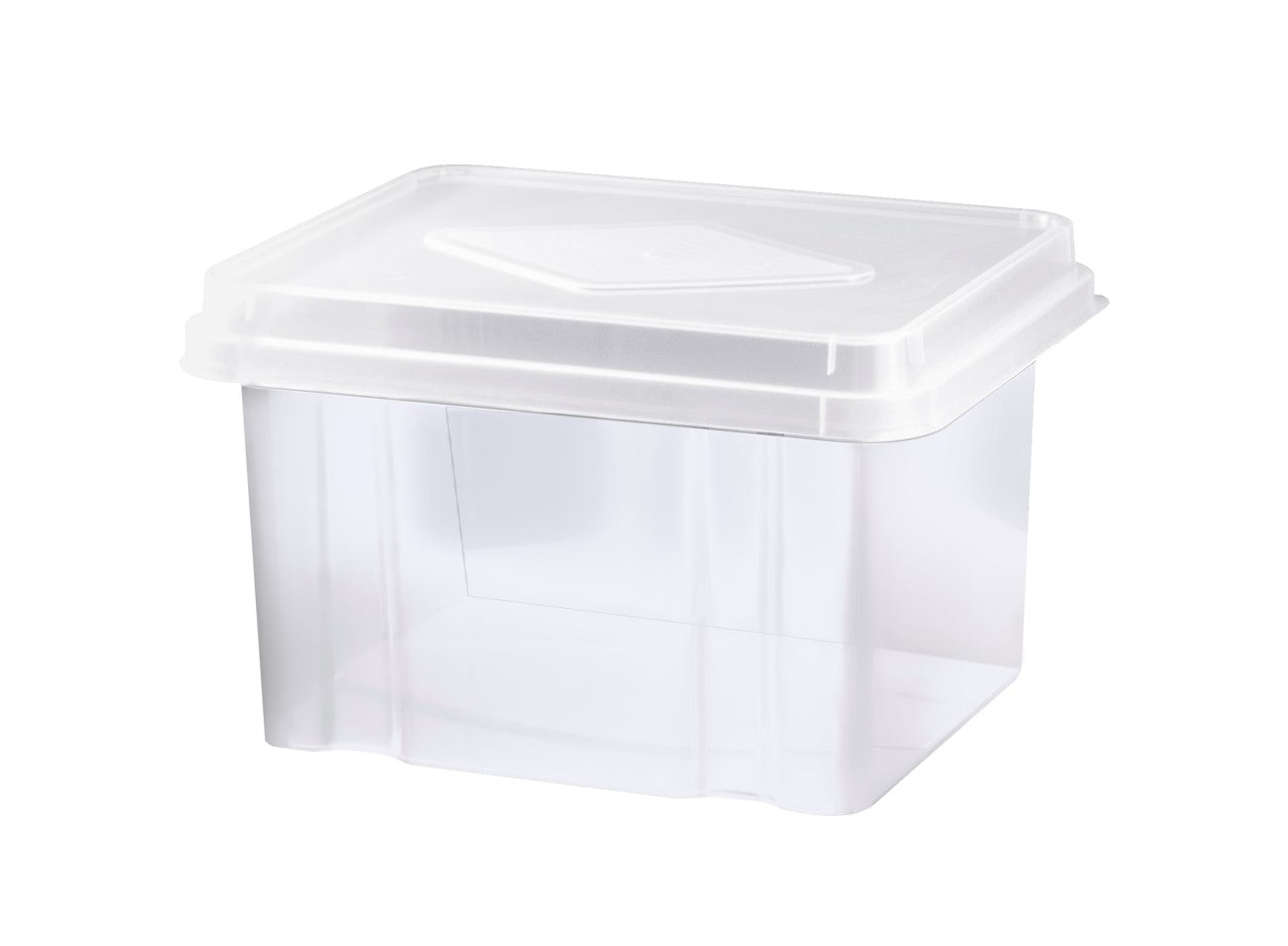 Italplast Storage Box 32L Clear BASE/CLEAR Lid (Each)