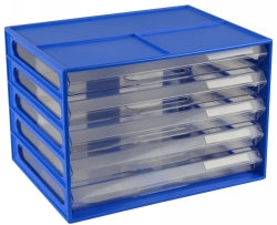 Italplast Document Cabinet A4 5 Drawer Blueberry (Each)