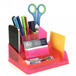 Italplast Desk Organiser Neon Red (Each)