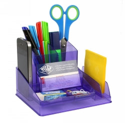 Italplast Desk Organiser Translucent Purple (Each)