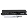 StarTech.com Horizontal 2U Server Rack Cable Management Finger Duct w/ Cover - 19