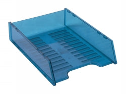 Italplast Document Tray Multifit Translucent Blue (Each)