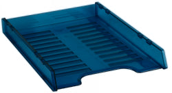 Italplast Document Tray A4 Slimline Multi Fit Tinted Blue (Each)
