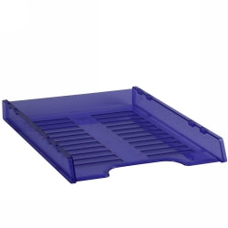 Italplast Document Tray A4 Slimline Multi Fit Tinted Purple (Each)