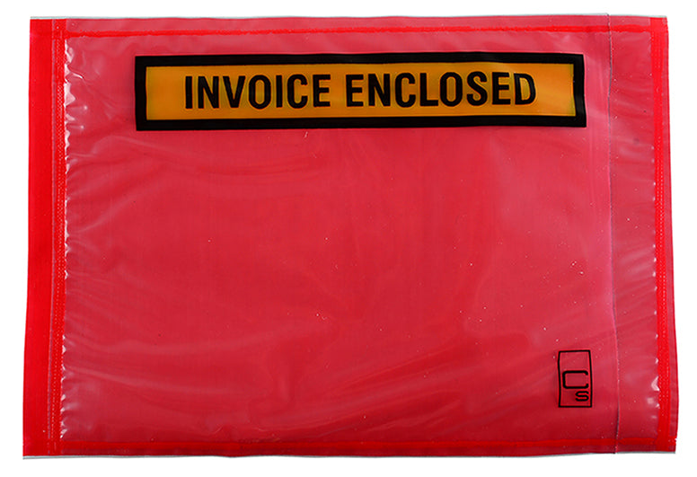 Cumberland Labelopes 165x115mm Inv Enclosed Red Bx1000 (Each)