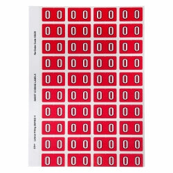 Avery Labels Colour Coding 42x25mm 0 Side Tab Red PK240 (Each)