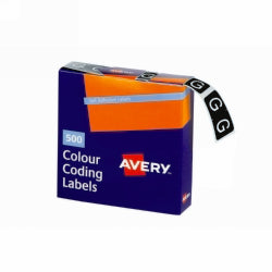 Avery Labels Colour Coding 25x38mm G Side Tab Dark Green Bx500 (Each)