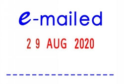 Deskmate Stamp Self Inking EMAILED/DATE (Each)