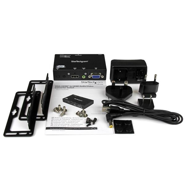 StarTech.com 2x1 HDMI + VGA to HDMI Converter Switch w/ Automatic and Priority Switching Ã¢â‚¬â€œ 1080p