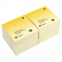 Marbig 75x75 Notes Yellow (Pack 12)