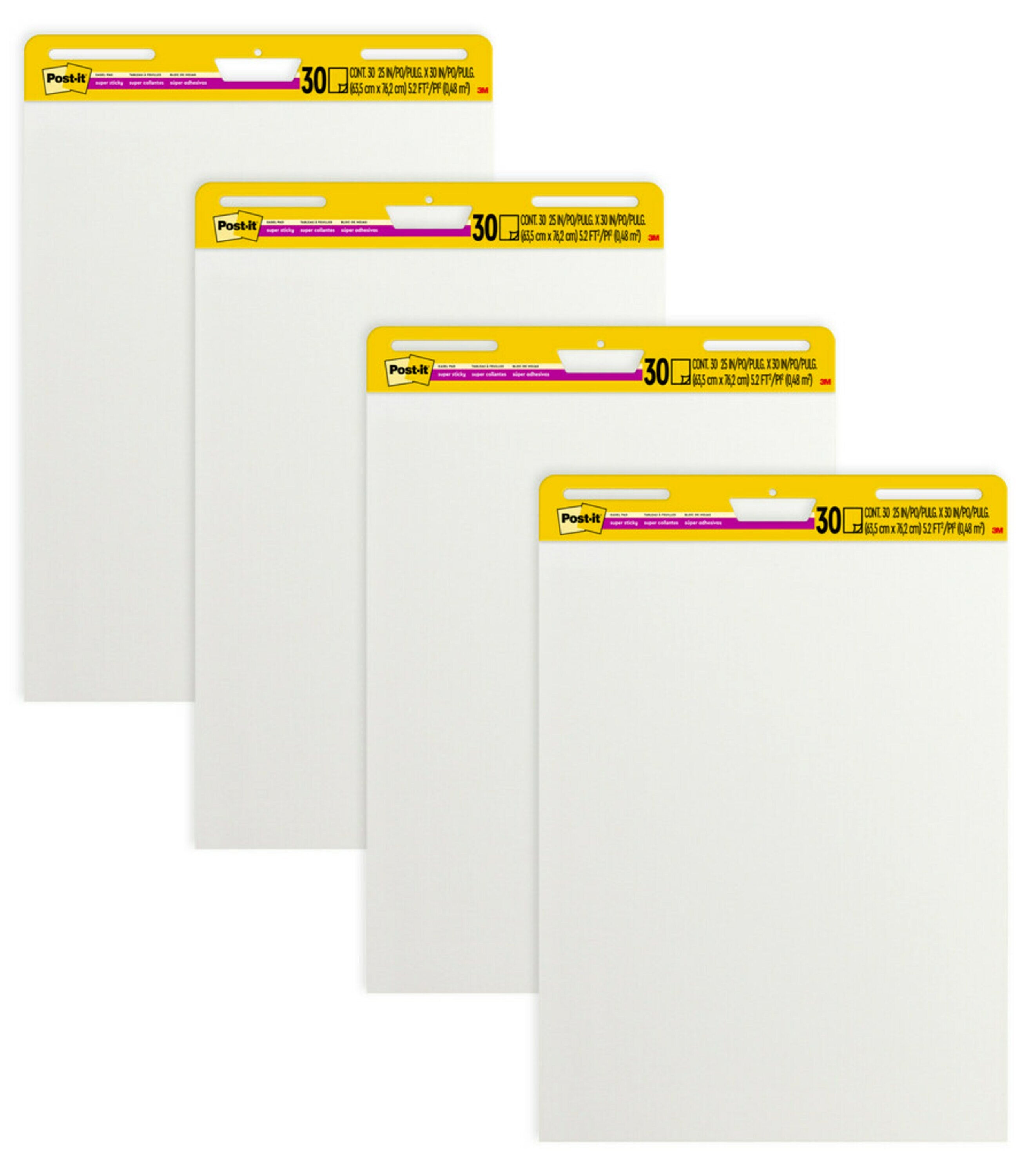 3M Easel Pad 559-VAD 635x775mm White PK4 (Each)
