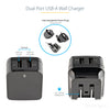 StarTech.com Dual-port USB wall charger - international travel - 17W/3.4A - black