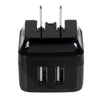 StarTech.com Dual-port USB wall charger - international travel - 17W/3.4A - black