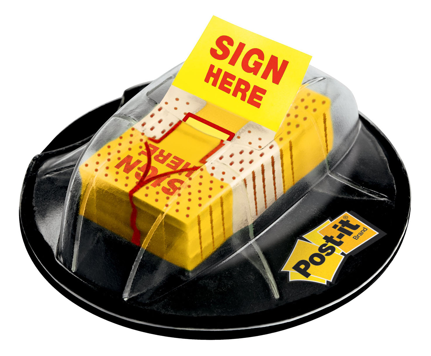3M Flags 680-HVSH 25mm Desk Grip Dispenser Sign Here PK200 (Each)