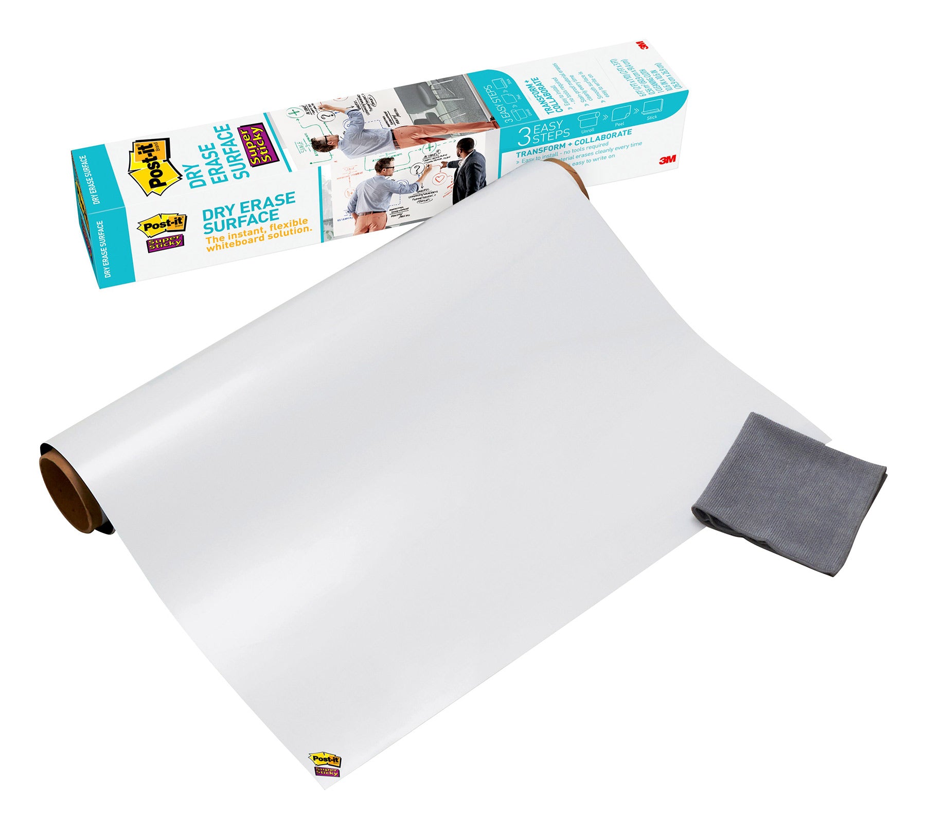 3M Dry Erase Surface 900mmx600mm White (Each)