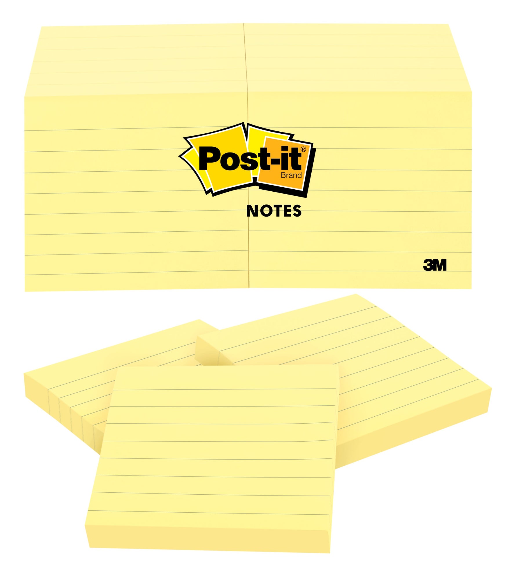 3M Post-It POST- It Notes 630SS 76x76 Lined Yellow PK12 (Each)
