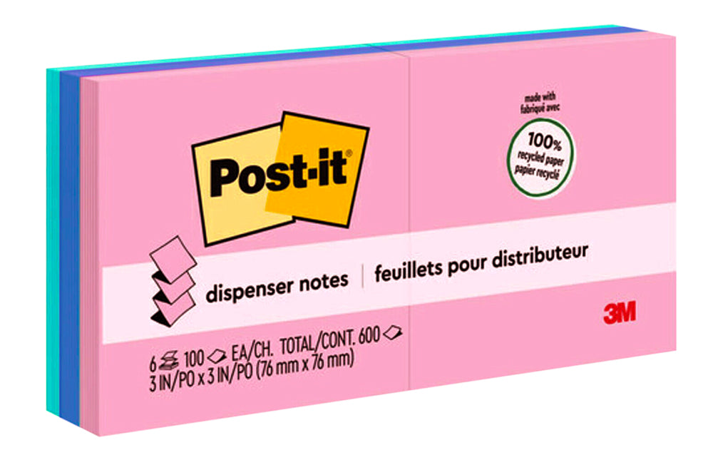 3M Notes R330-RP-6AP 76x76mm Greener POP-UP Sweet Sprinkles PK6 (Each)