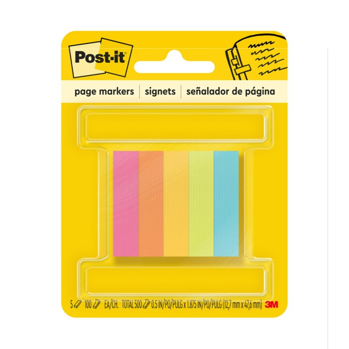 3M Page Markers 670-5AN/5Assorted Assorted Neon (Each)