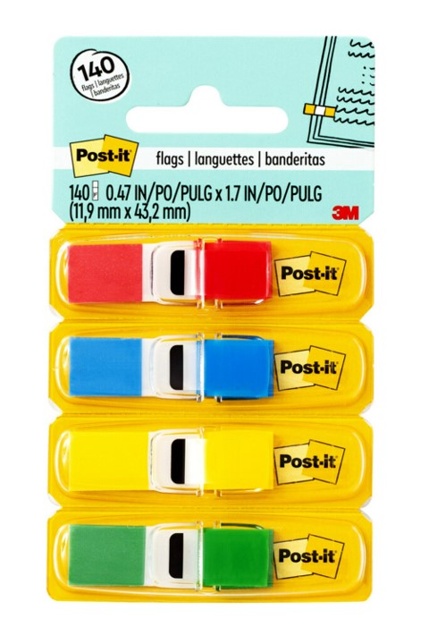 3M Flags 683-4 Mini Assorted Colours (Each)
