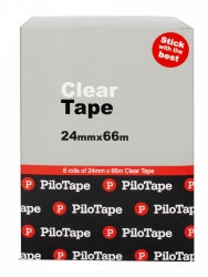 Pilot Tape Clear Pilotape 24mmx66M Bx6 (Each)