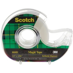 3M Scotch Tape Magic 810 19mmx33M On Disp PK6 (Each)