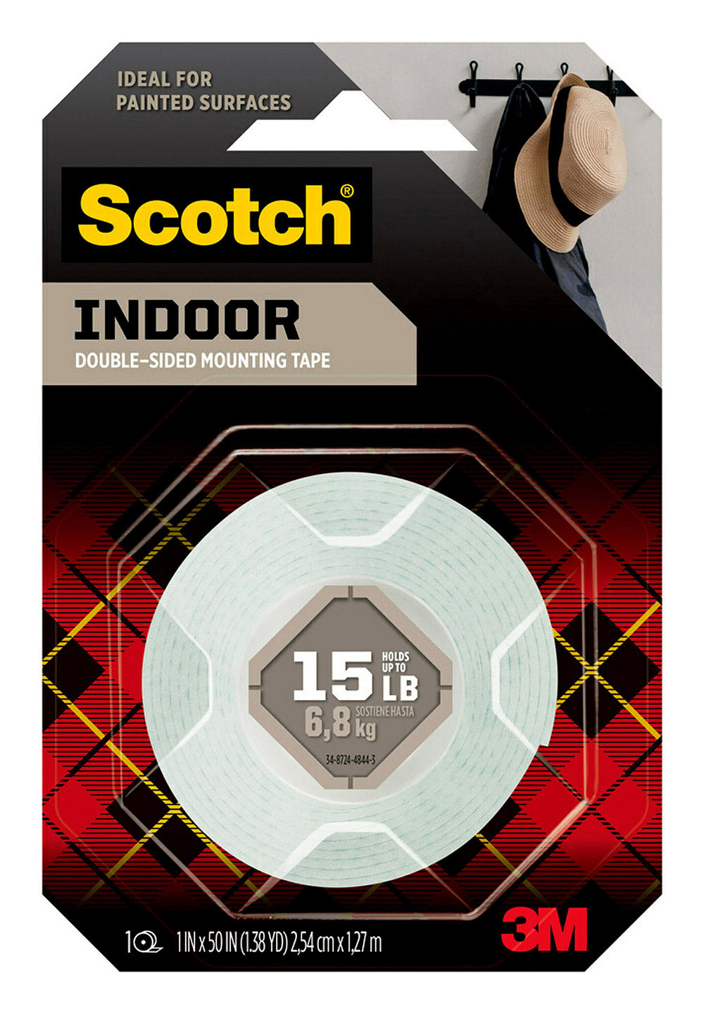 3M Scotch Tape Mounting 114 25.4mmx1.3M PK6 (Each)