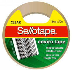 Sellotape Tape Vine Enviro 18mmx50M Clear (Each)