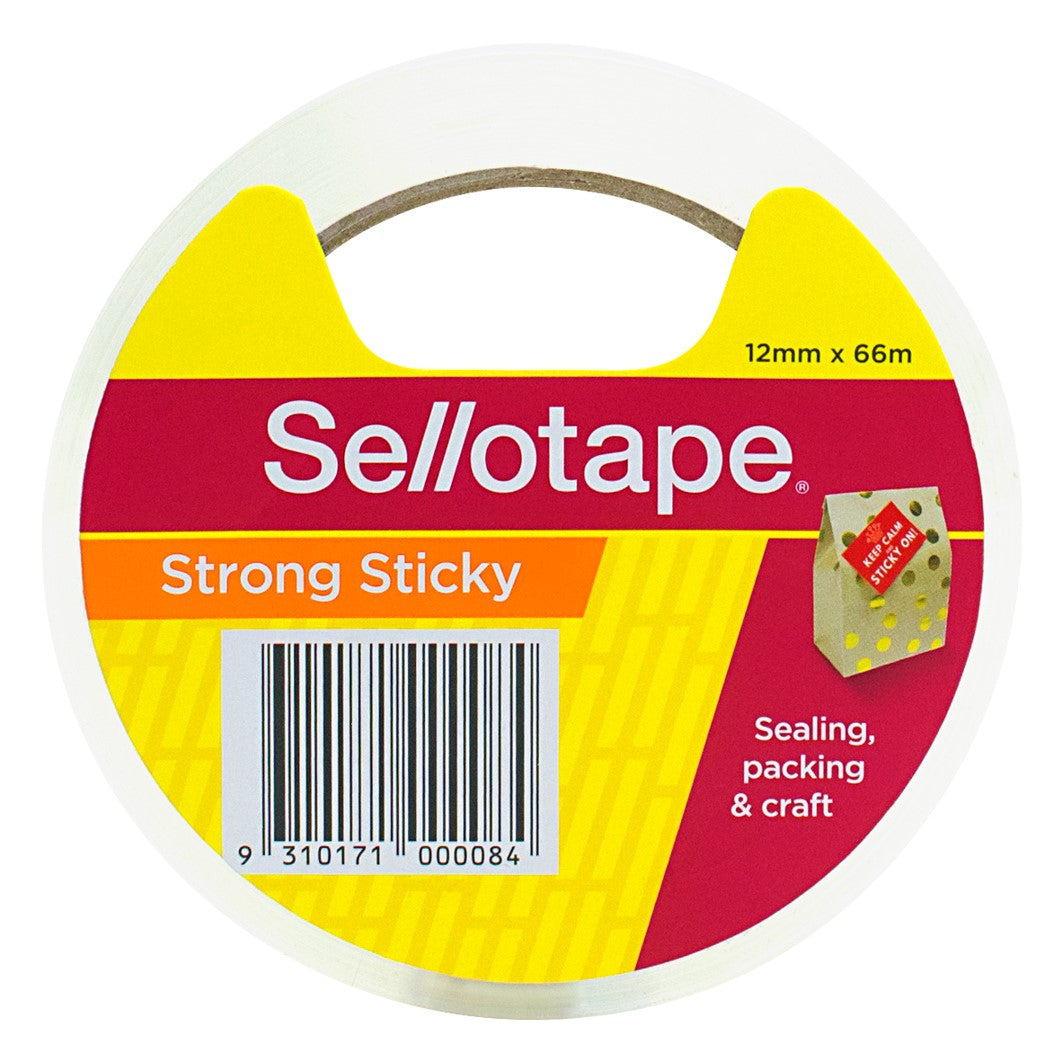 Sellotape Tape Sticky Sellotape 12mmx66M (Pack 12)