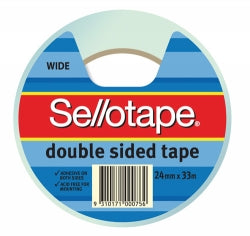 Sellotape Tape Double Sided No.404 24mmx33M (Each)