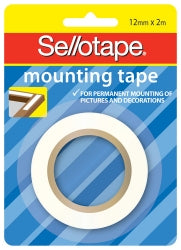 Sellotape Tape Mounting 12mmx2M H/SELL (Each)