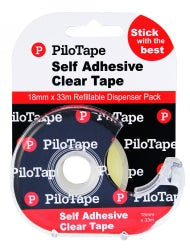 Pilot Tape Clear Pilotape 18mmx33M On Disp (Box 12)