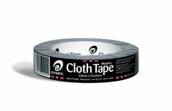 Olympic Tape Cloth Wotan 25mmx25M Black (Each)