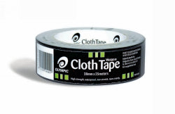 Olympic Tape Cloth Wotan 38mmx25M Black (Each)