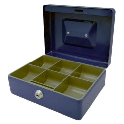 Esselte Cash Box 200x150x80mm Classic No.8 Blue (Each)